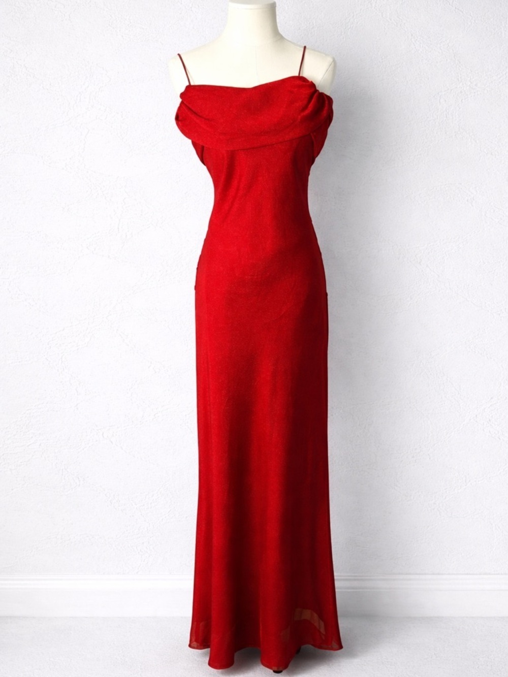 Vintage old Hollywood glamour inspired  red gown